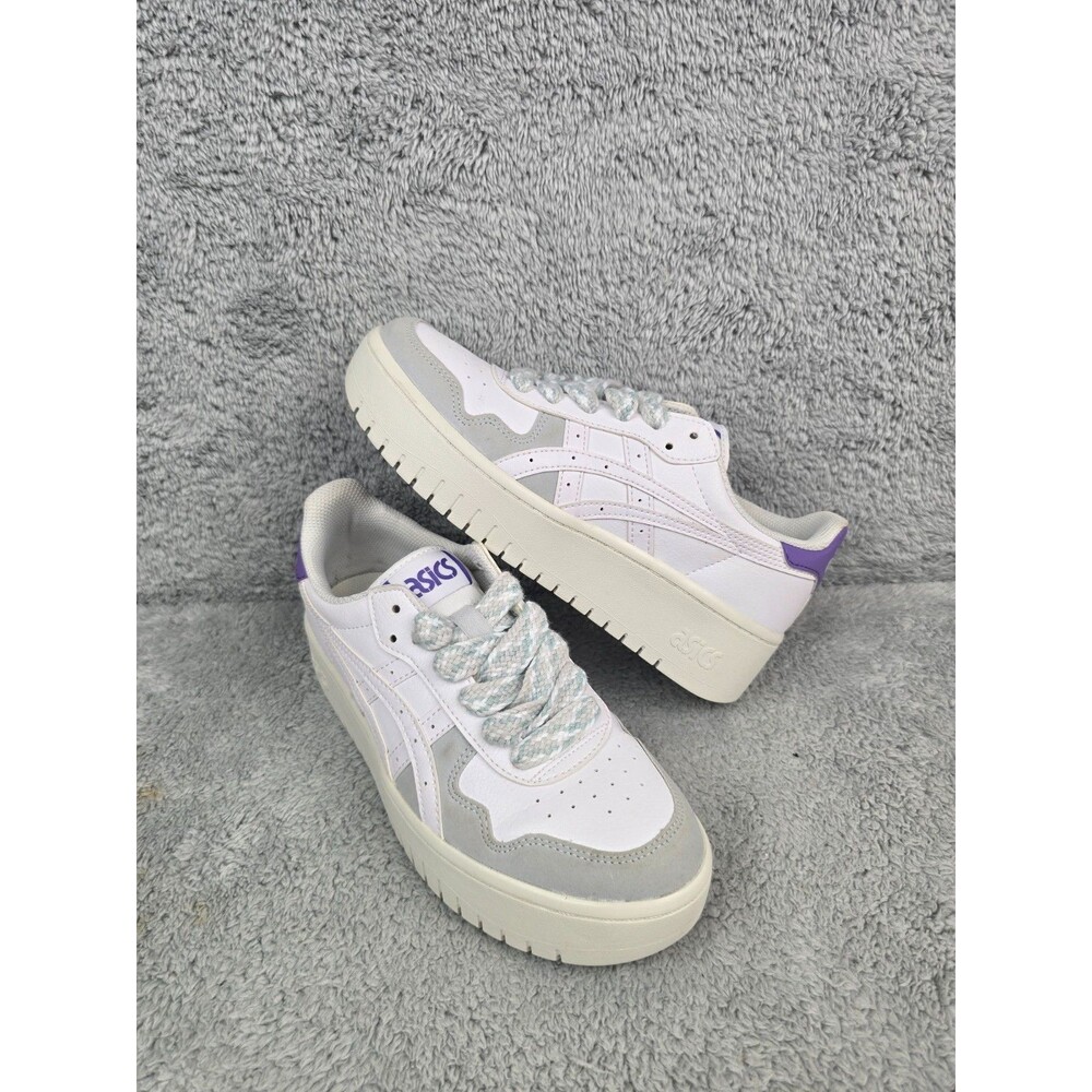 ASICS Japan S ST Womens Platform Sneakers White Purple 1202A496 Size 8.5 EUR 40